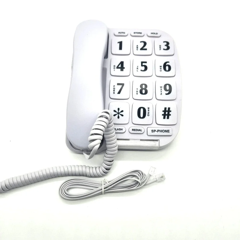 JeKaVis Senior Phone JF11W Big‎ Button Corded Amplified Speakerphone